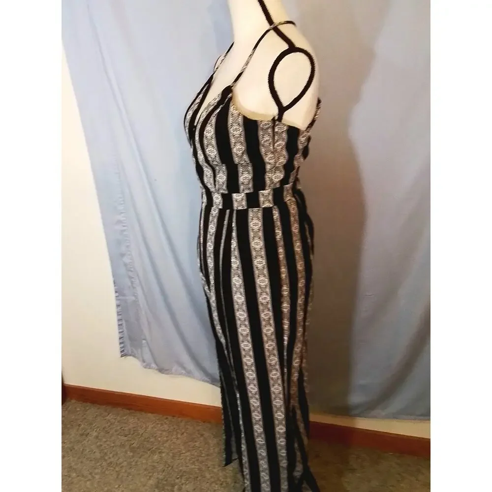 Crystal Sky; Black and Gray jumpsuit